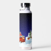 Bouteille D'eau Joyeux Noël bleu (Plage)