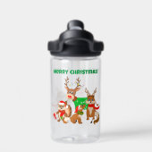 Bouteille D'eau Joyeux Noël! Cerfs mignons, renards et Chipmunk (Salle de sport)