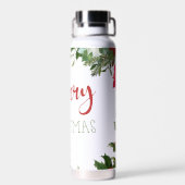 Bouteille D'eau Joyeux Noël de verdure (Arrière)