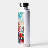 Bouteille D'eau Joyeux Noël! Enfants et Père Noël (Gauche)