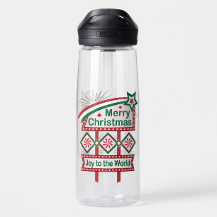 Bouteille D'eau Joyeux Noël Rétro Marquee – Joie au Monde