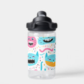 Bouteille D'eau Joyeux visage de chat et de monstre (Salle de sport)