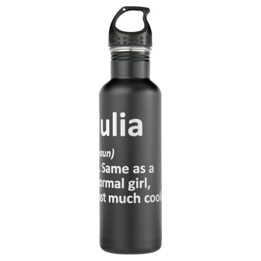 Bouteille D'eau JULIA Definition Personalized Name Funny Birthday  (Devant)