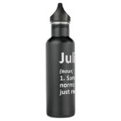 Bouteille D'eau JULIA Definition Personalized Name Funny Birthday  (Gauche)