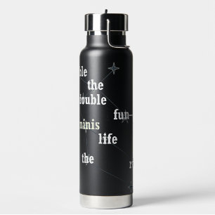 Bouteille D'eau Jumeaux Amusant et Inspirant pour un Usage Quotidi