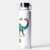 Bouteille D'eau Jurassic Perk Dinosaure Coloré Blanc (Arrière)