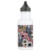 Bouteille D'eau Jus gris et fleurs (Droite)