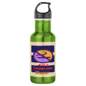 Bouteille D'eau Juste de l'eau potable verte (Devant)