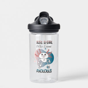Bouteille D'eau Juste une fille qui aime Axolotls