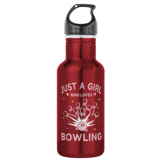 Bouteille D'eau Juste Une Fille Qui Aime Le Bowling