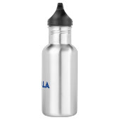 Bouteille D'eau Kamala bleu moderne audacieuse typographie (Droite)