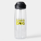 Bouteille d'eau Karate Dog | 25oz (Arrière)
