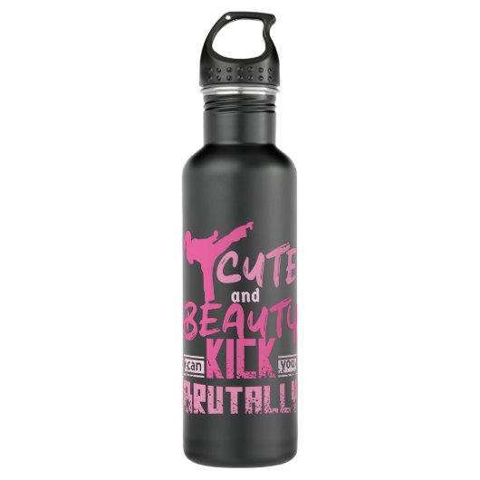 Bouteille D'eau Karate Girl (Devant)