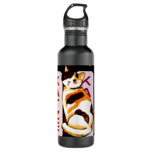 Bouteille D'eau Katze, Simple Cute Valentines jour Chat Maman Cade