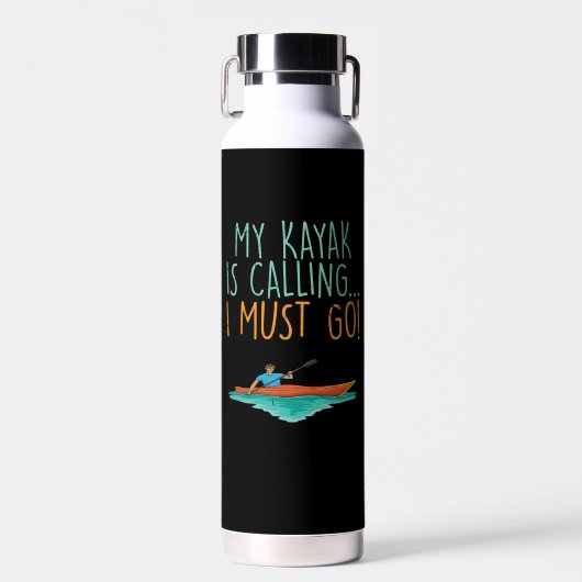 Bouteille D'eau Kayaking Kayak cadeau (Avant)