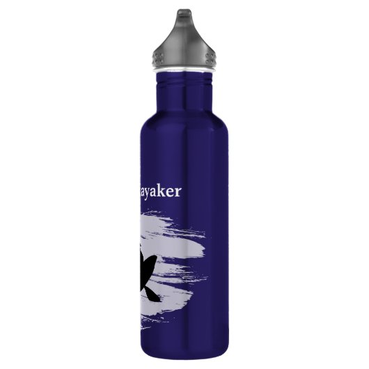 Bouteille D'eau Kayaking - silhouette of kayaker - Personalize (Droite)