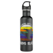 Bouteille D'eau Keep Training Until The Belt Turns Black Retro Kar (Devant)