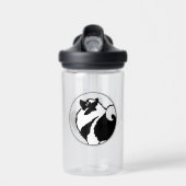 Bouteille D'eau Keeshond Graphics - Cute Original Chig Art (Avant)