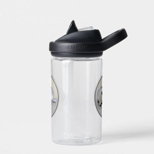 Bouteille D'eau Keeshond Sleeping Puppy Peinture Chien Art origina (Gauche)