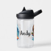 Bouteille D'eau Kid Personnaliser Sloth Surfer (Gauche)