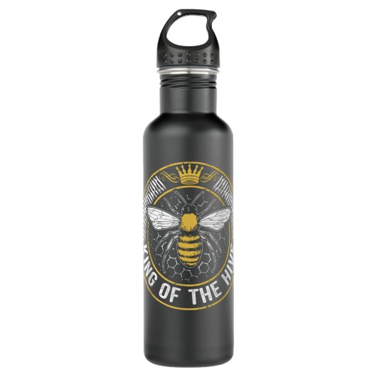 Bouteille D'eau King Of The Hive Beekeeper Bee Lover Honey (Devant)