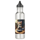 Bouteille D'eau Kitten Playing Gaming Console, (Gauche)