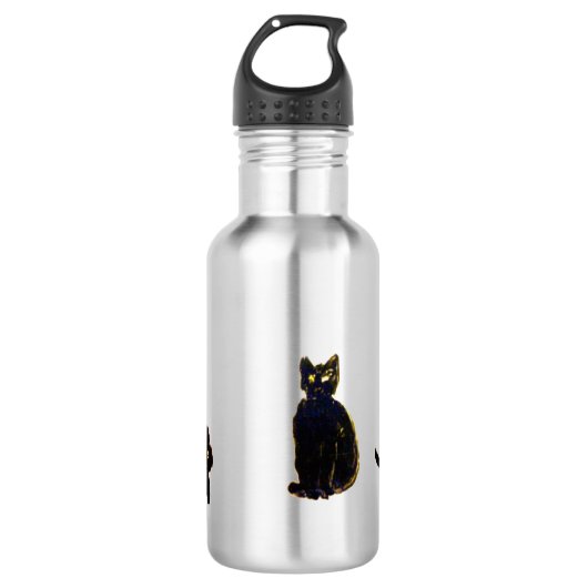 Bouteille D'eau Kitty Art Cute Chats Noirs (Devant)