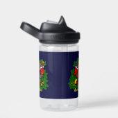 Bouteille D'eau Kitty et chiot, Happy XMas (Arrière Complet)