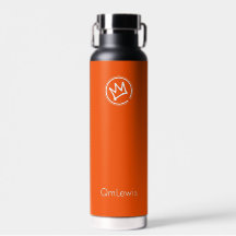 KNOW THYSELF: Minimalist Executive Flask in Orange