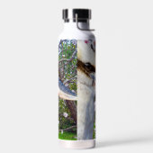 Bouteille D'eau Kookaburra À Côté De L'Arbre De Fleur, (Gauche)