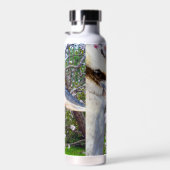 Bouteille D'eau Kookaburra À Côté De L'Arbre De Fleur, (Plage)