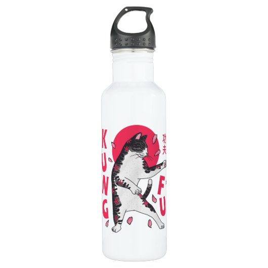 Bouteille D'eau Kung Fu Cat (Devant)