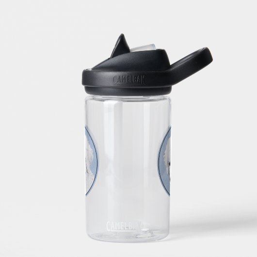 Bouteille D'eau Kuvasz Peinture - Cute Original Chien Art (Gauche)