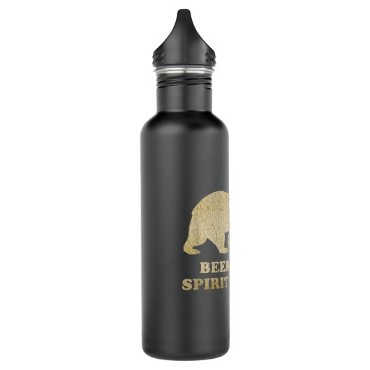 Bouteille D'eau La bière est mon esprit Animal Ours+Cerf=Bière (Gauche)