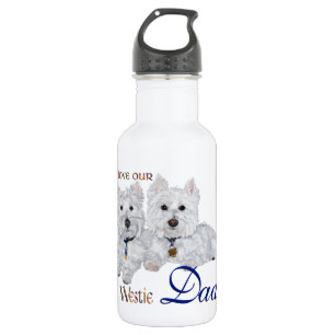 Bouteille D'eau La fête des pères Westie