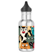 Bouteille D'eau La foule de chats (Gauche)