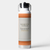Bouteille D'eau La gratitude reste la gratitude au-delà de l'horlo (Salle de sport)