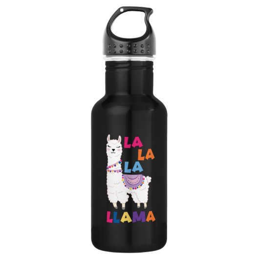 Bouteille D'eau La La La Llama - Drôle Chant Llama (Devant)