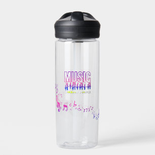 Bouteille D'eau La musique rapproche les gens   20oz