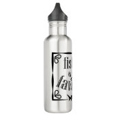 Bouteille D'eau La pêche est ma citation préférée (Gauche)