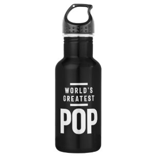 Bouteille D'eau La plus grande pop du monde Cadeau Père Grand-Pè