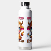 Bouteille D'eau La vie arrive, le café aide (Droite)