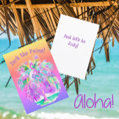 Bouteille D'eau La vie est meilleure au Beach Tropical