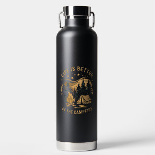 Bouteille D'eau La vie est meilleure au camping-car au camp de feu