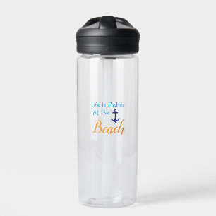 Bouteille D'eau La Vie Est Mieux À La Plage