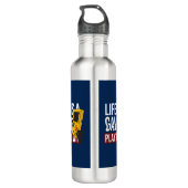 BOUTEILLE D'EAU LA VIE EST UN JEU À GAGNER (Dos)