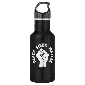BOUTEILLE D'EAU LA VIE NOIRE EST IMPORTANTE