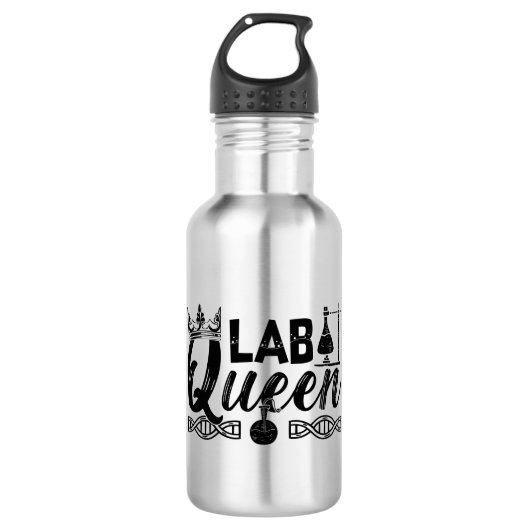 Bouteille D'eau Laboratoire Queen Lab Tech Laboratoire Technicien (Devant)