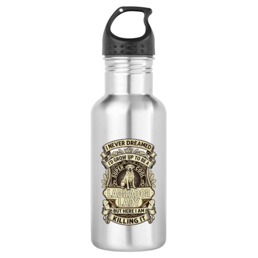 Bouteille D'eau Labrador Lady Dog Crown Shield_1 (Devant)