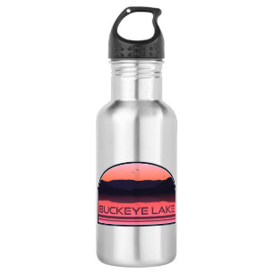 Bouteille D'eau Lac Buckeye Ohio Lever du Soleil Rouge